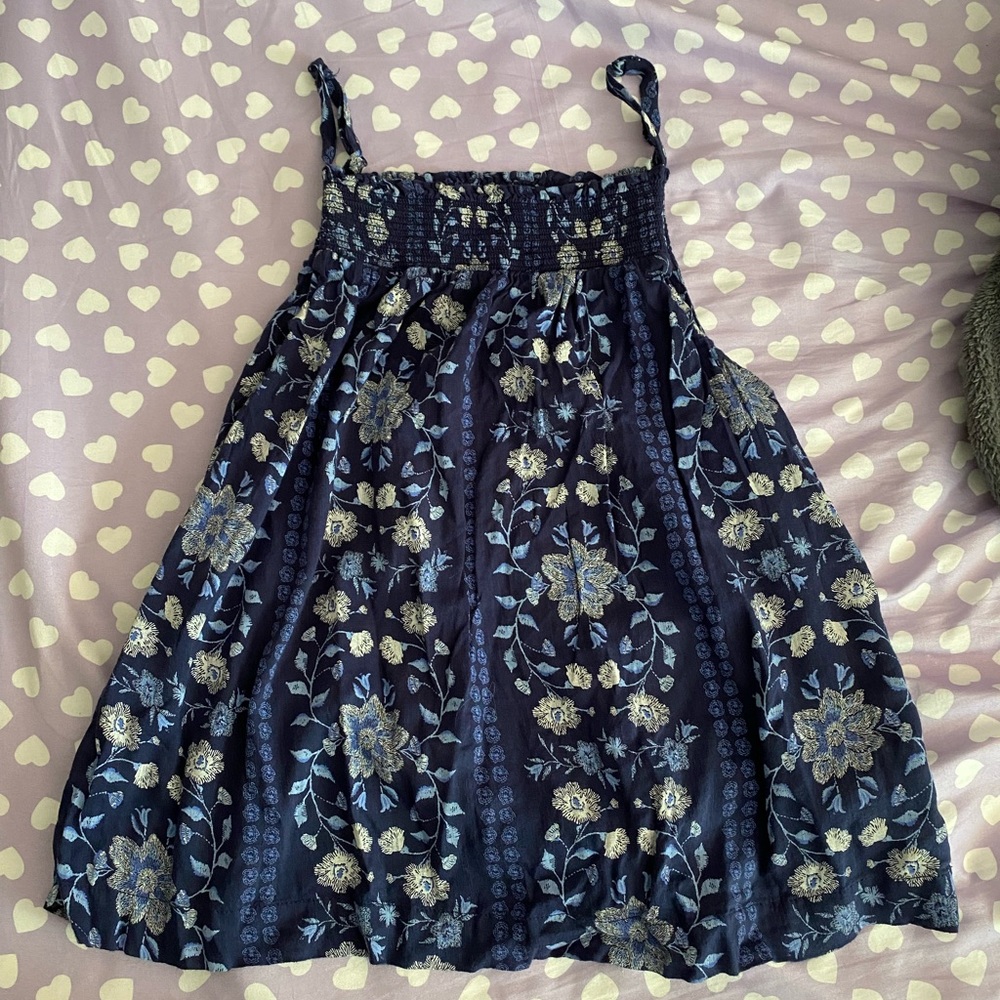 Blue Floral Old Navy Tank Top